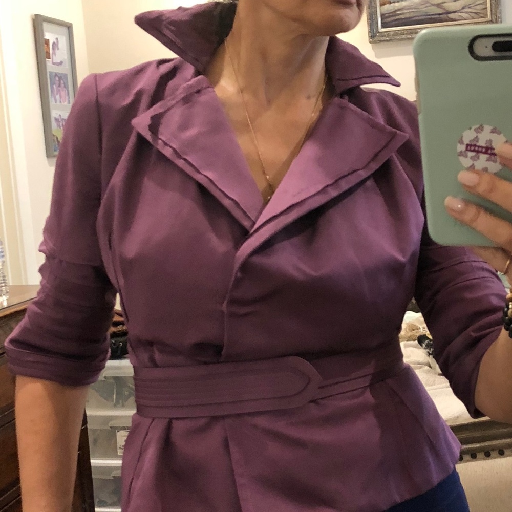 Sculptural silk faille Carolina Herrera jacket